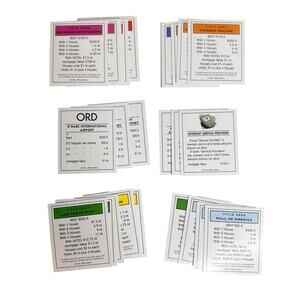 Monopoly Electronic Banking 28 Title Deed Cards 2007 Replacement Pieces Property